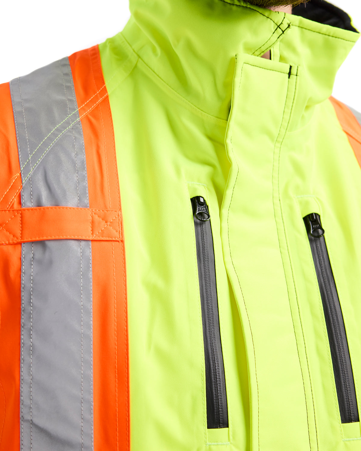 Hi-Vis Winter CSA Bomber Jacket - Yellow Hi-viz/Black