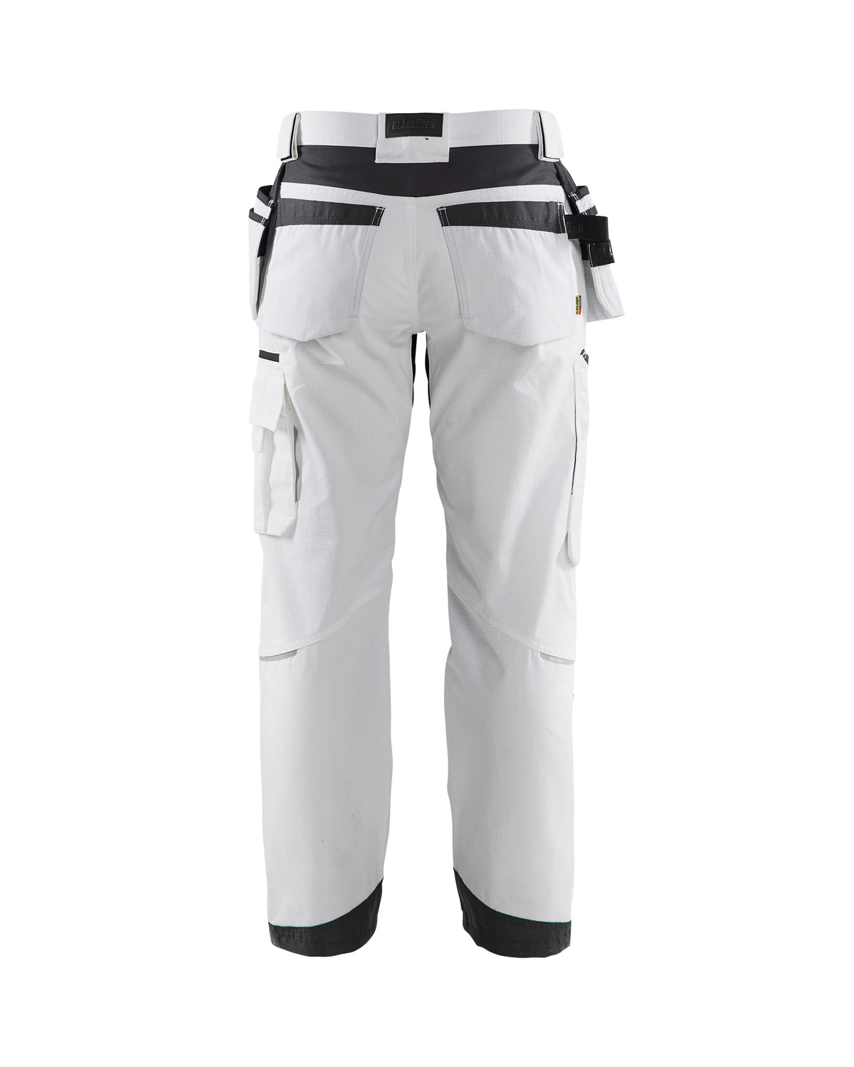Ripstop Pants With Utility Pockets - White/Dark grey