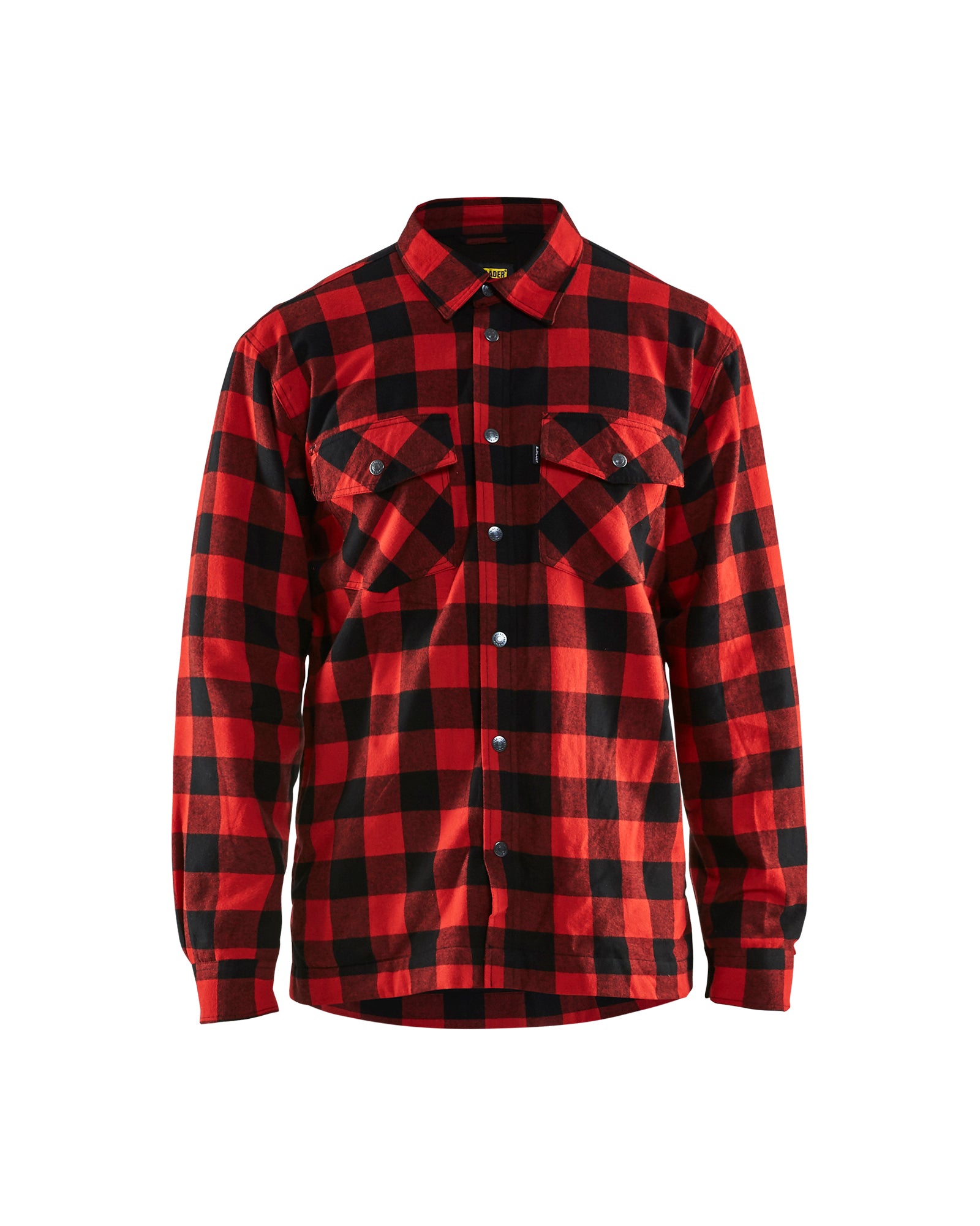 Lined flannel shirt - Red/Black