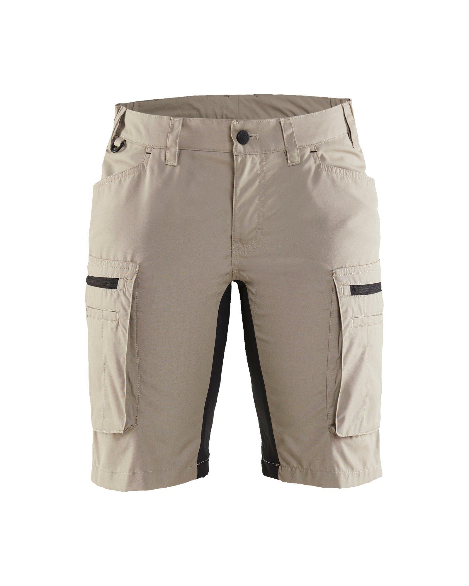 Women's Service Shorts With Stretch - Stone/Black