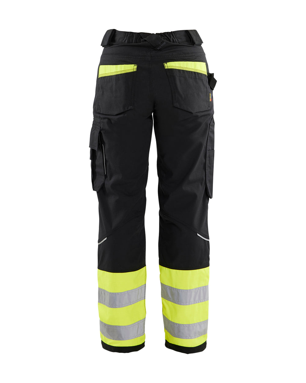 Women's Visibility Ripstop Pant - Black/Yellow Hi-viz