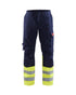 FR VISIBILITY PANT - Navy blue/Yellow Hi-viz
