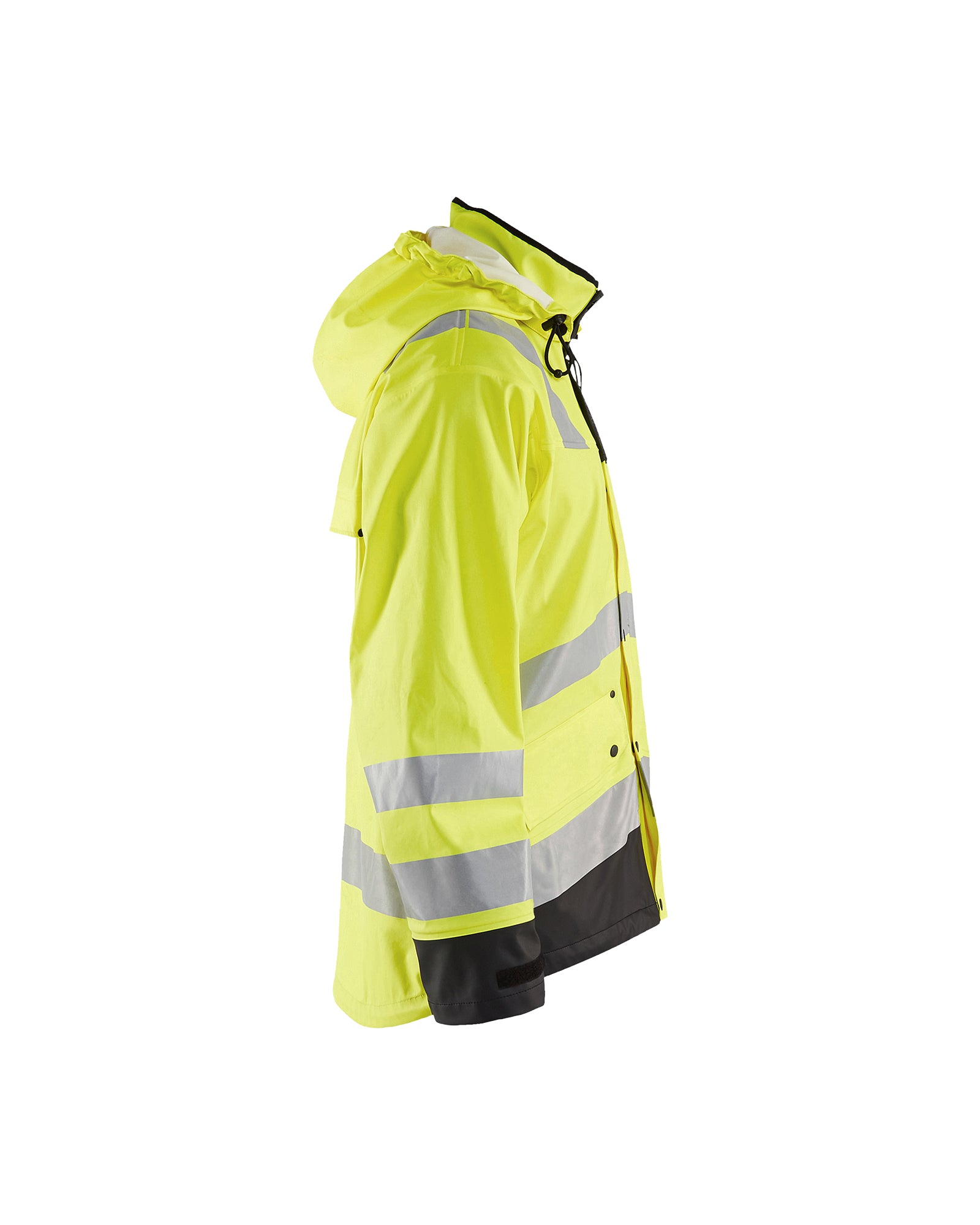 Hi-Vis rain jacket - Yellow Hi-viz/Black