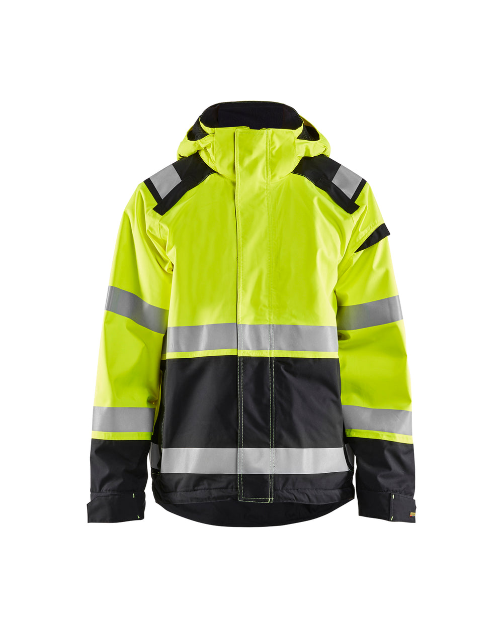 Hi-Vis Premium Shell Jacket - Yellow Hi-viz/Black