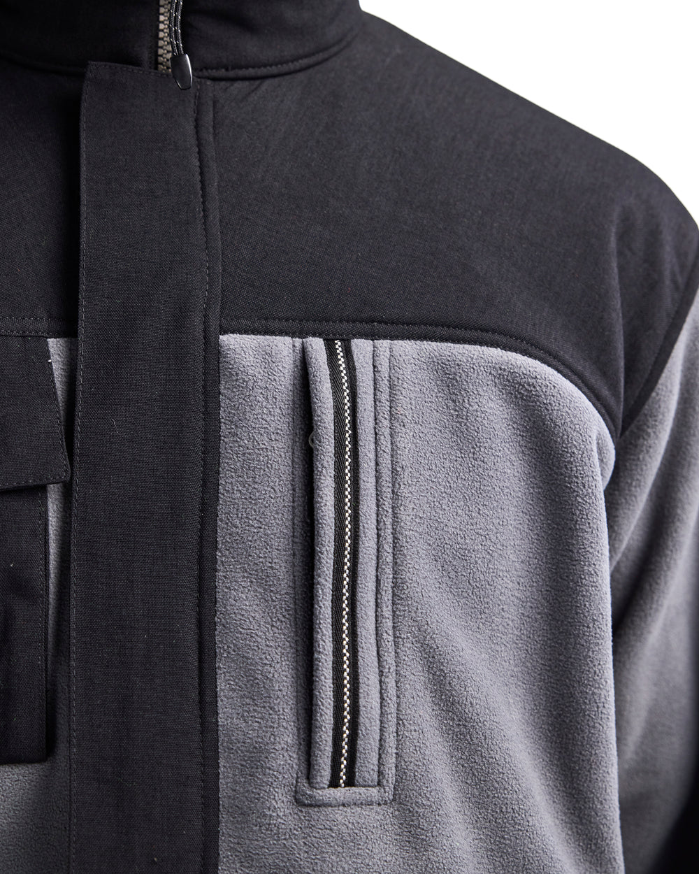 Fleece Jacket - Grey/Black