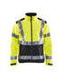 Hi-Vis Softshell Bomber Jacket - Hi-Vis Yellow / Black