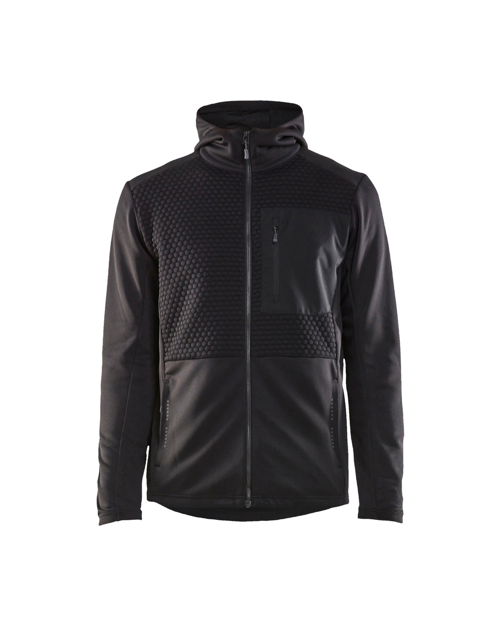 Hooded Tech Jacket - Black