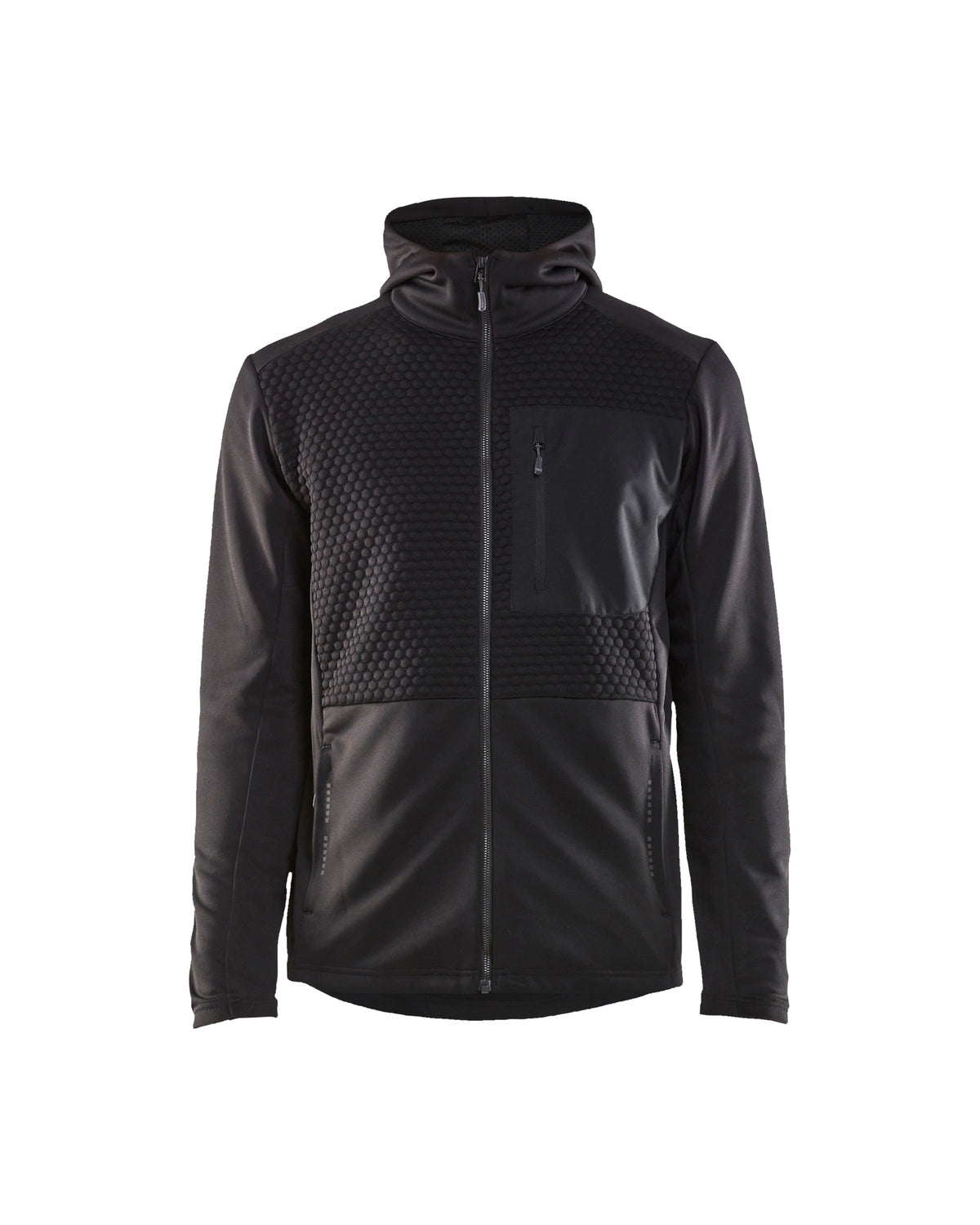 Hooded Tech Jacket - Black