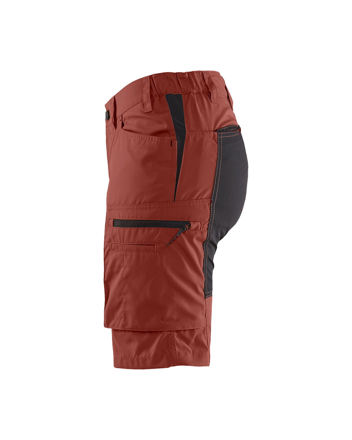 Women's Stratus Lite Stretch Shorts - Burned Red / Black