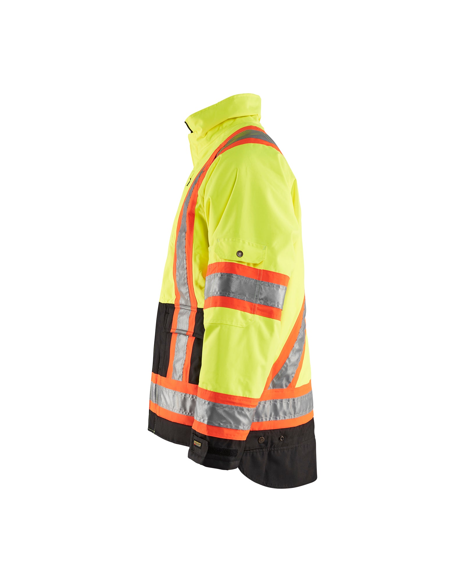 Hi-Vis Winter CSA Bomber Jacket - Yellow Hi-viz/Black