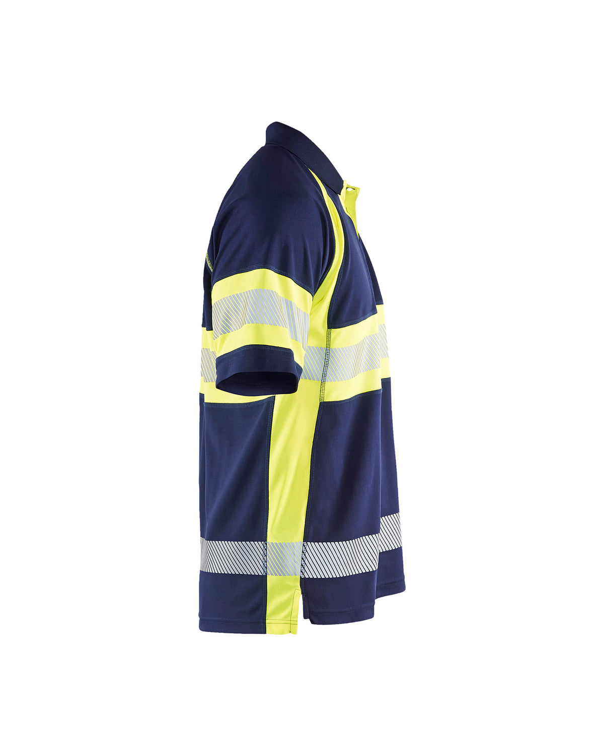 Visibility Polo - Navy Blue / Hi-Vis Yellow
