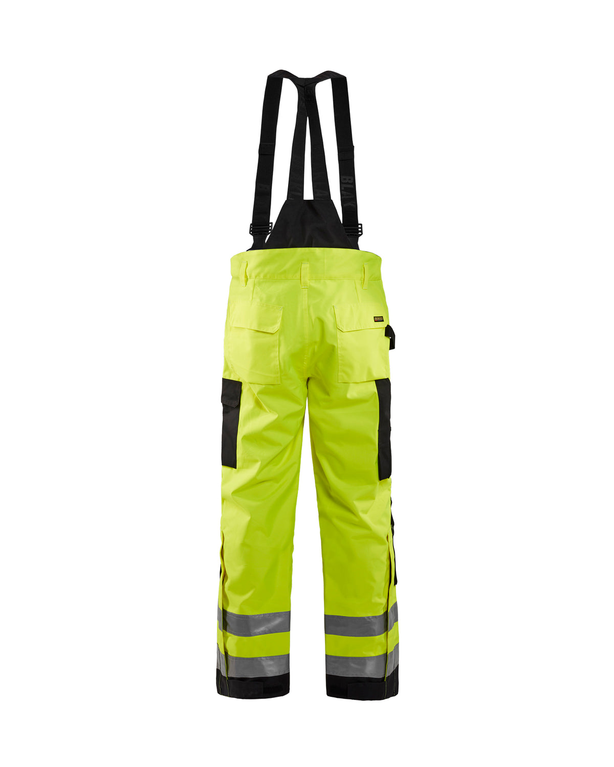 Hi-Vis Shell Suspender Pants - Yellow Hi-viz/Black