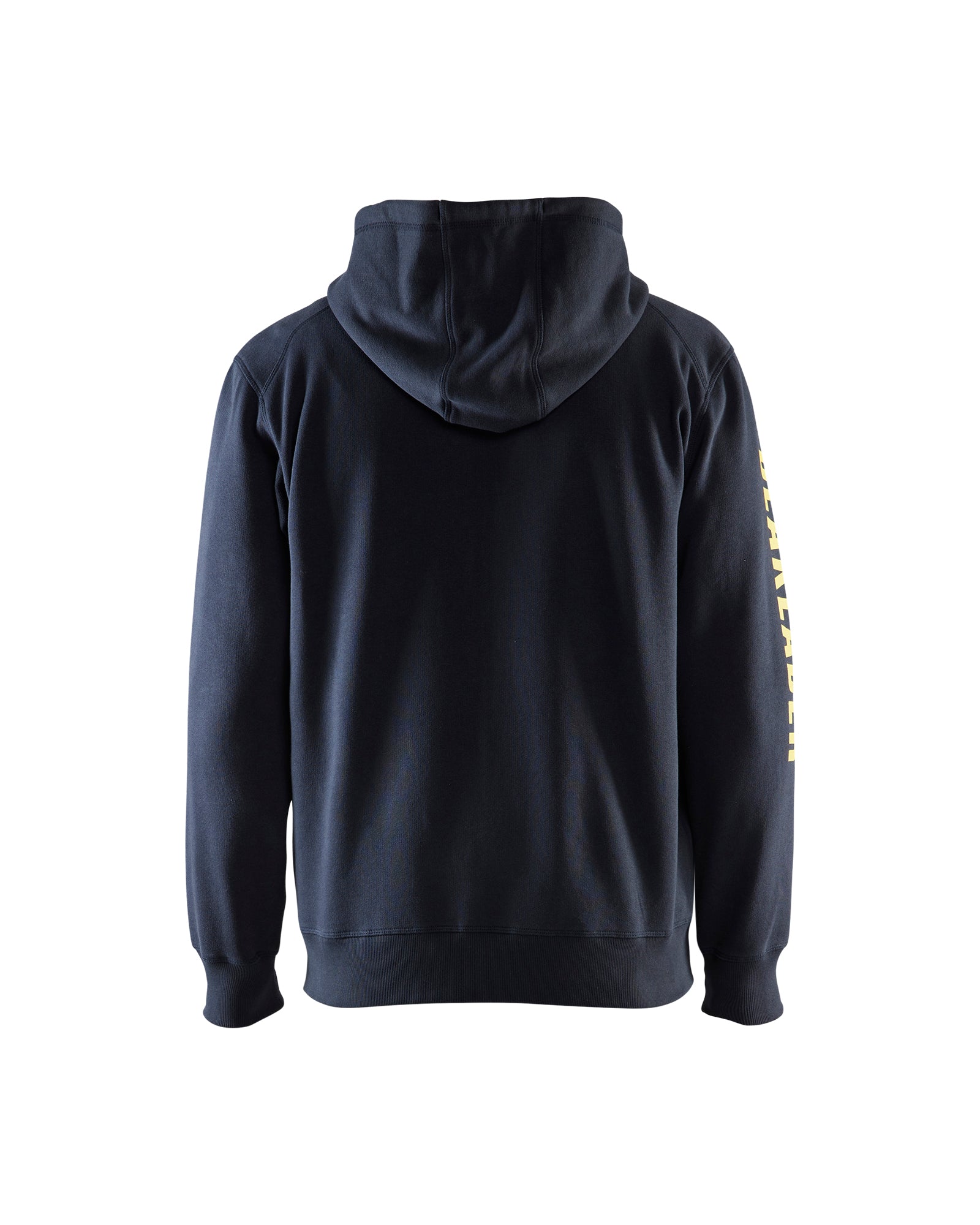 Branded Hooded Zip-up Sweatshirt - Dark navy blue