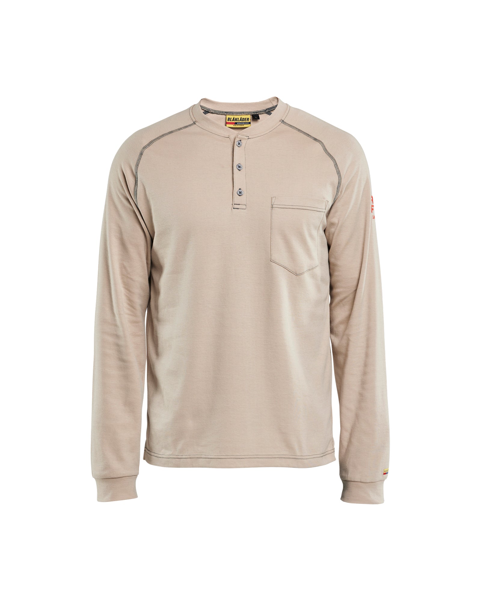 Flame Resistant Henley - Stone