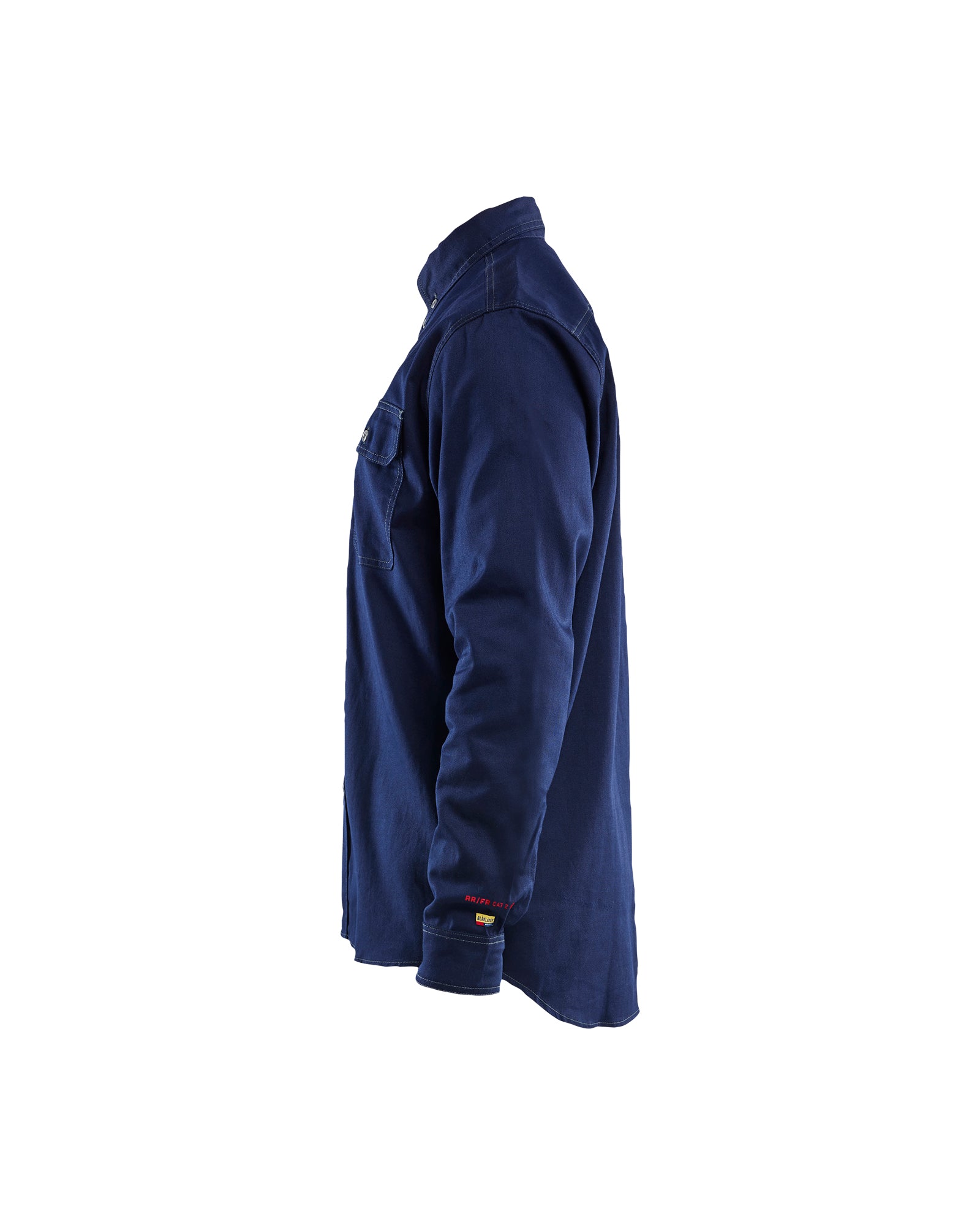Flame Resistant Button-Up Shirt - Navy Blue