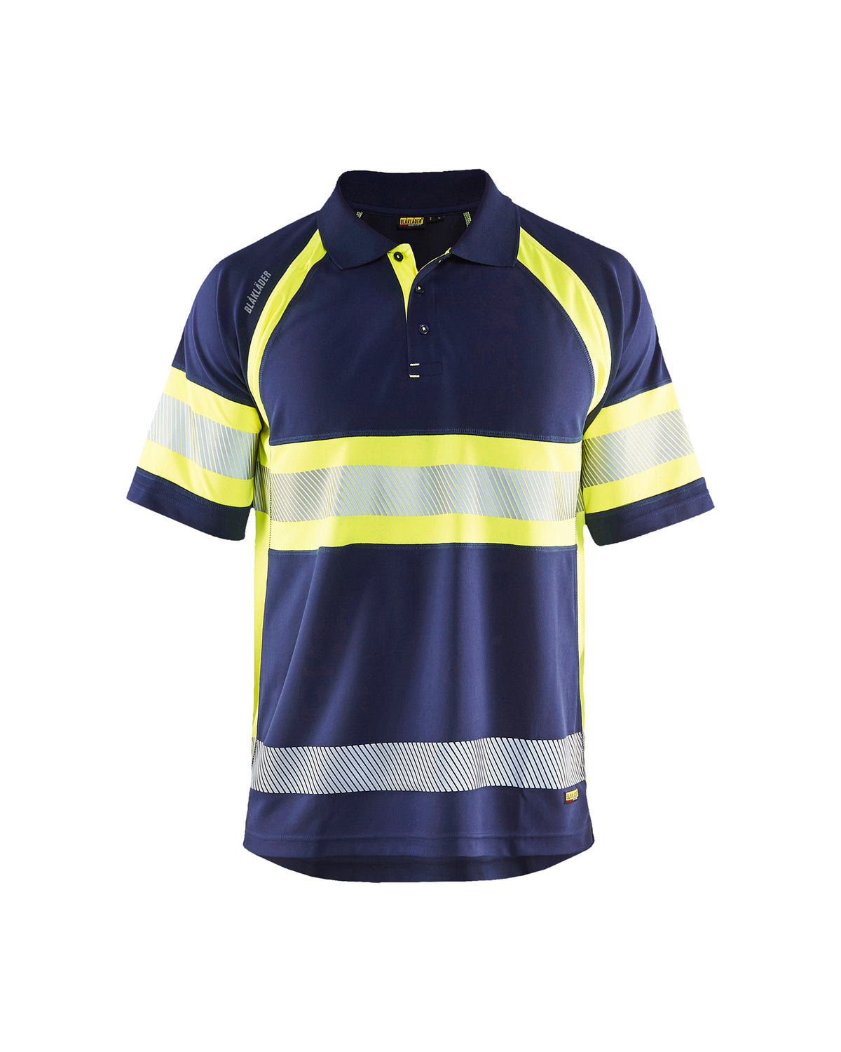Visibility Polo - Navy Blue / Hi-Vis Yellow