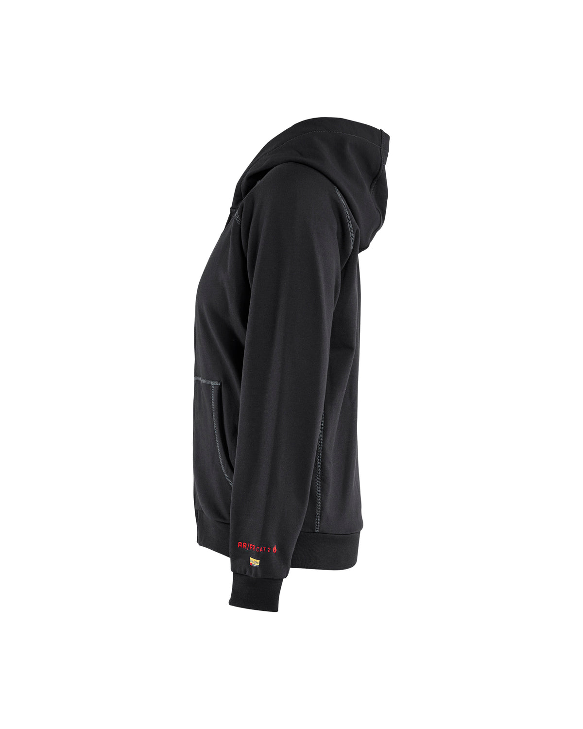 Women's Flame Resistant Full Zip Hoodie - Black