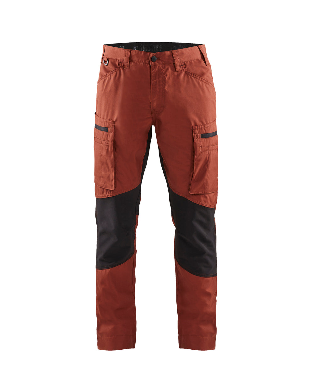 Service Pants with Stretch - Burned Red/Black