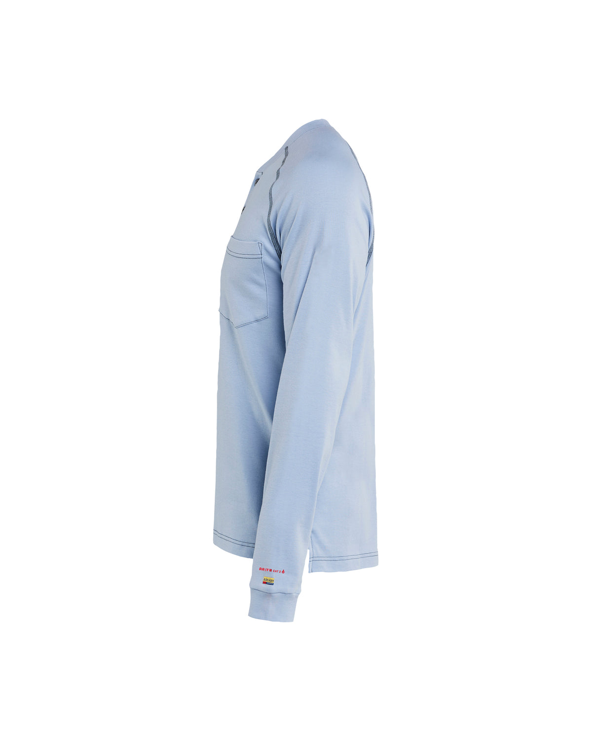 Flame Resistant Henley - Light blue