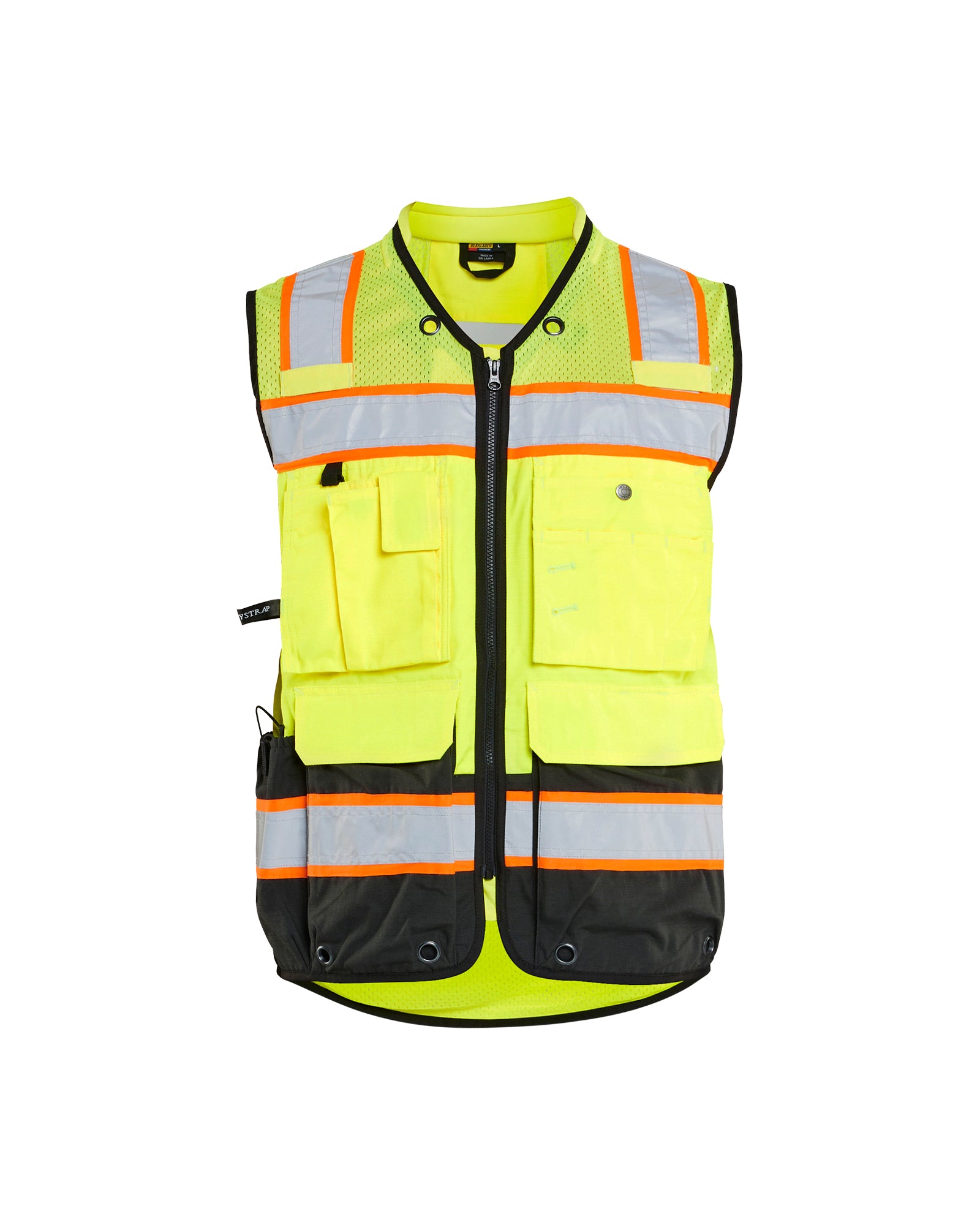Hi-Vis Surveyor's Vest - Yellow Hi-viz/Black – Blåkläder