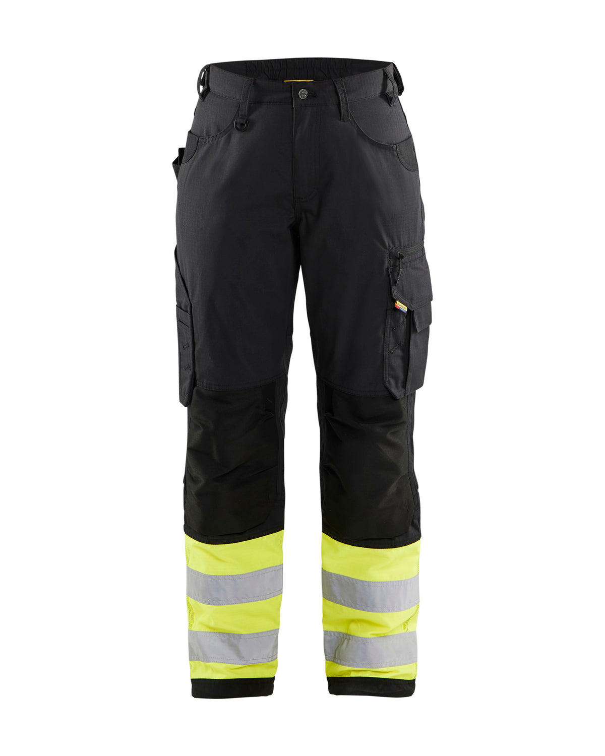 Women's Visibility Ripstop Pant - Black/Yellow Hi-viz