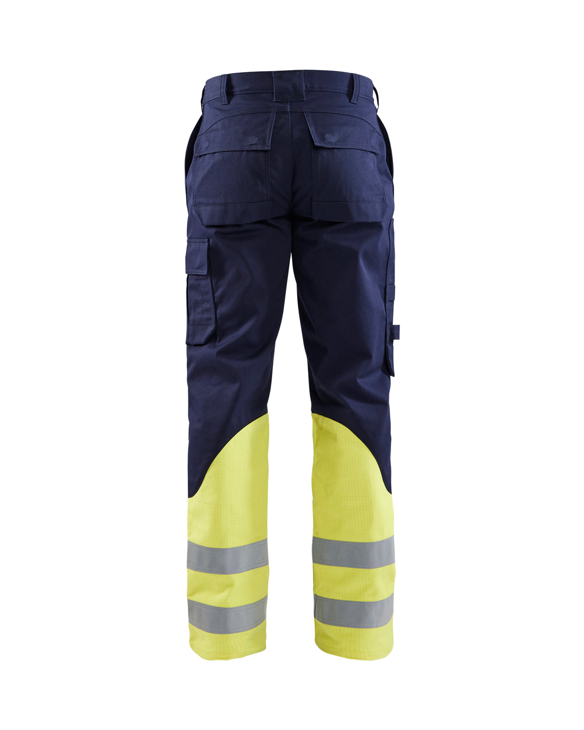 Flame Resistant Visibility Pants - Hi-Vis Yellow / Navy Blue