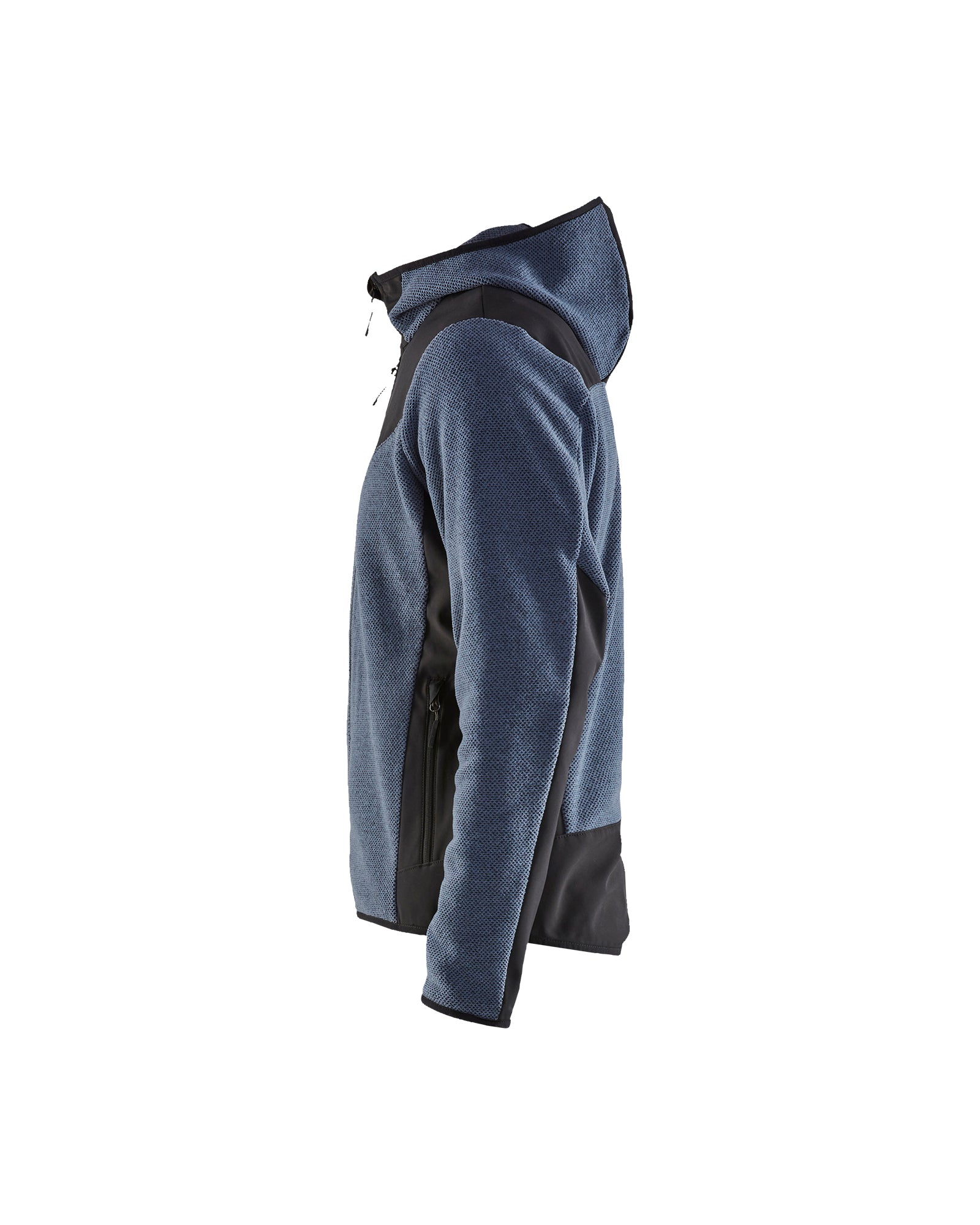 Knitted Fleece Jacket - Numb Blue/Black