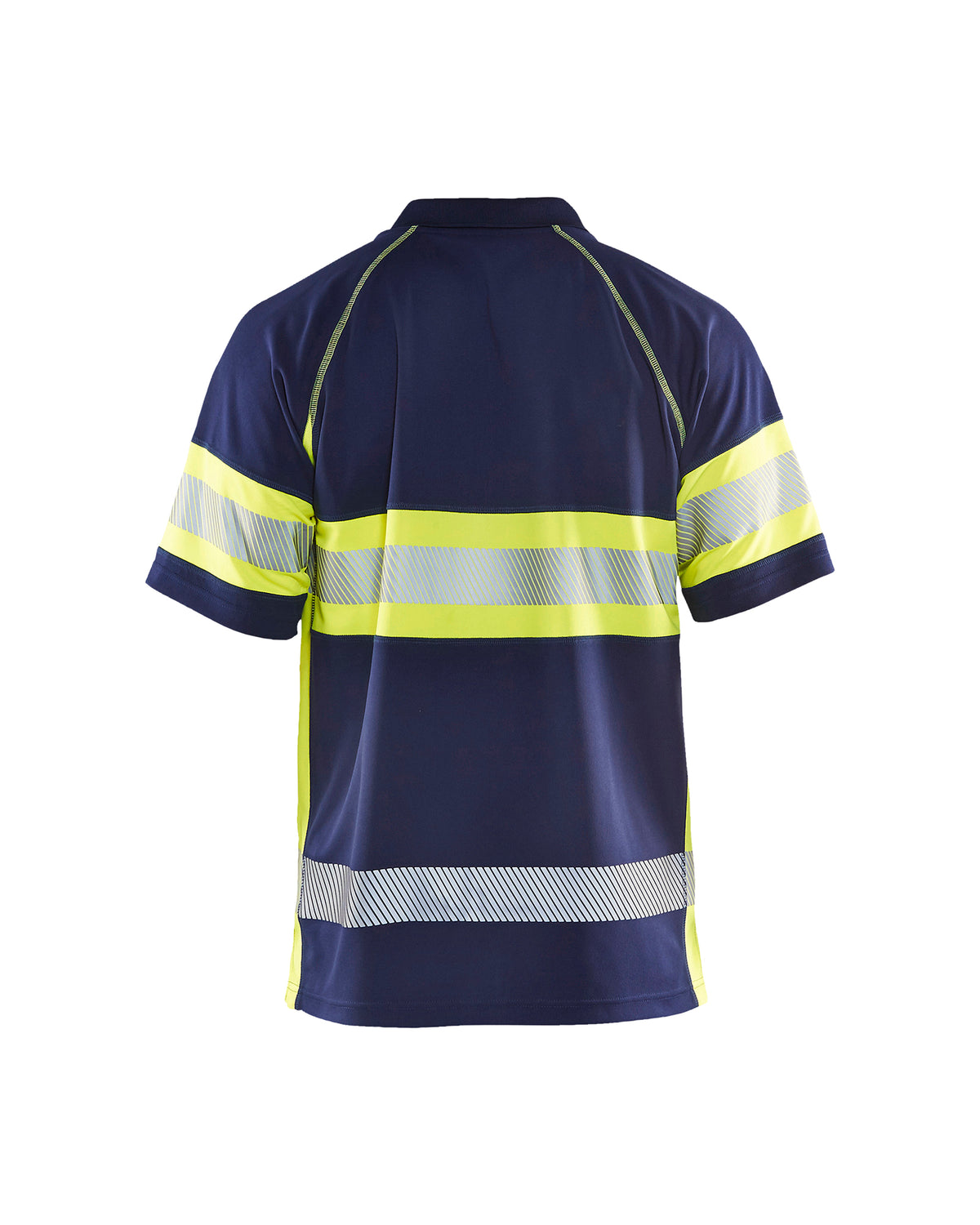 Visibility Polo - Navy Blue / Hi-Vis Yellow