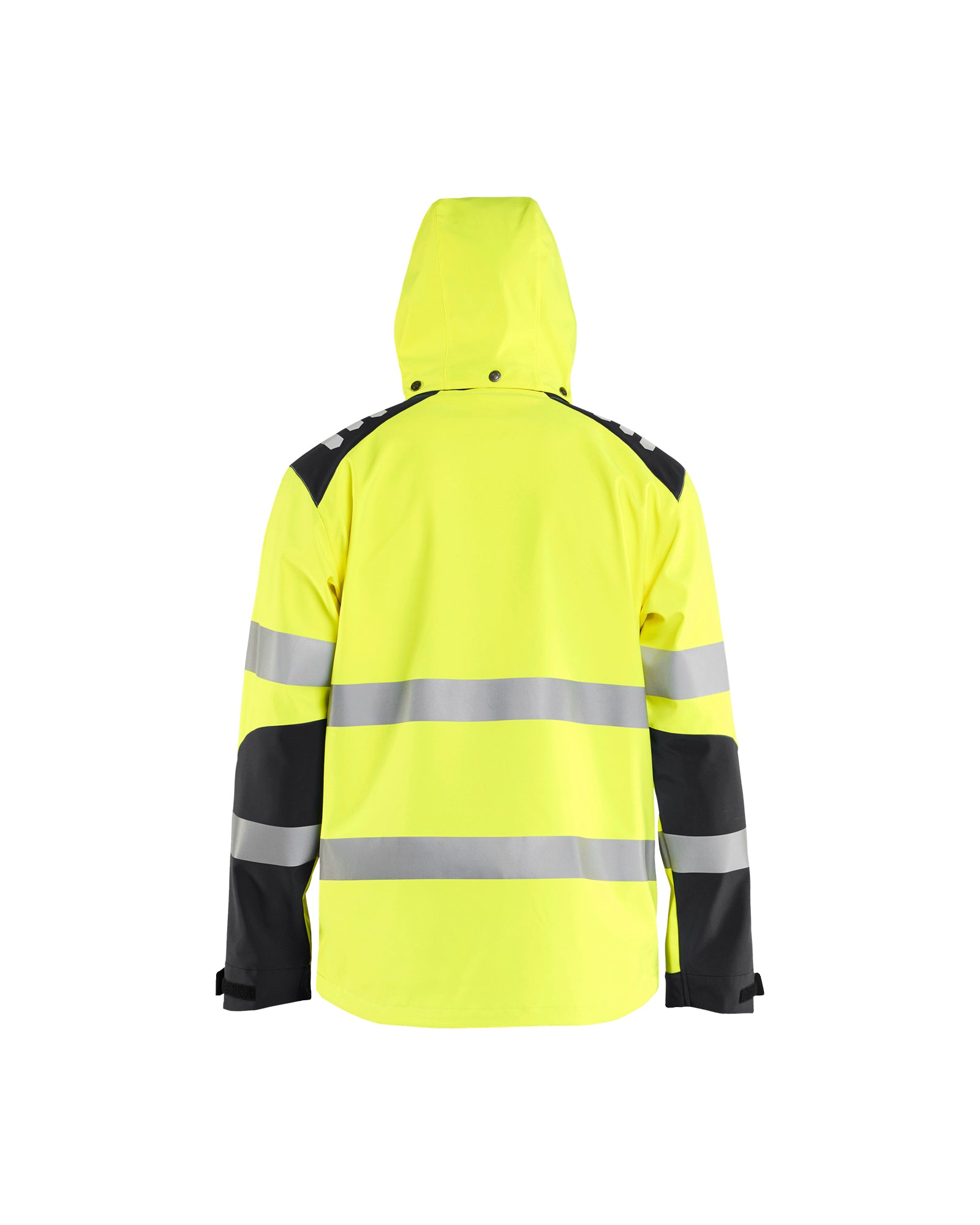 Hi-Vis Softshell Jacket - Yellow Hi-viz/Black