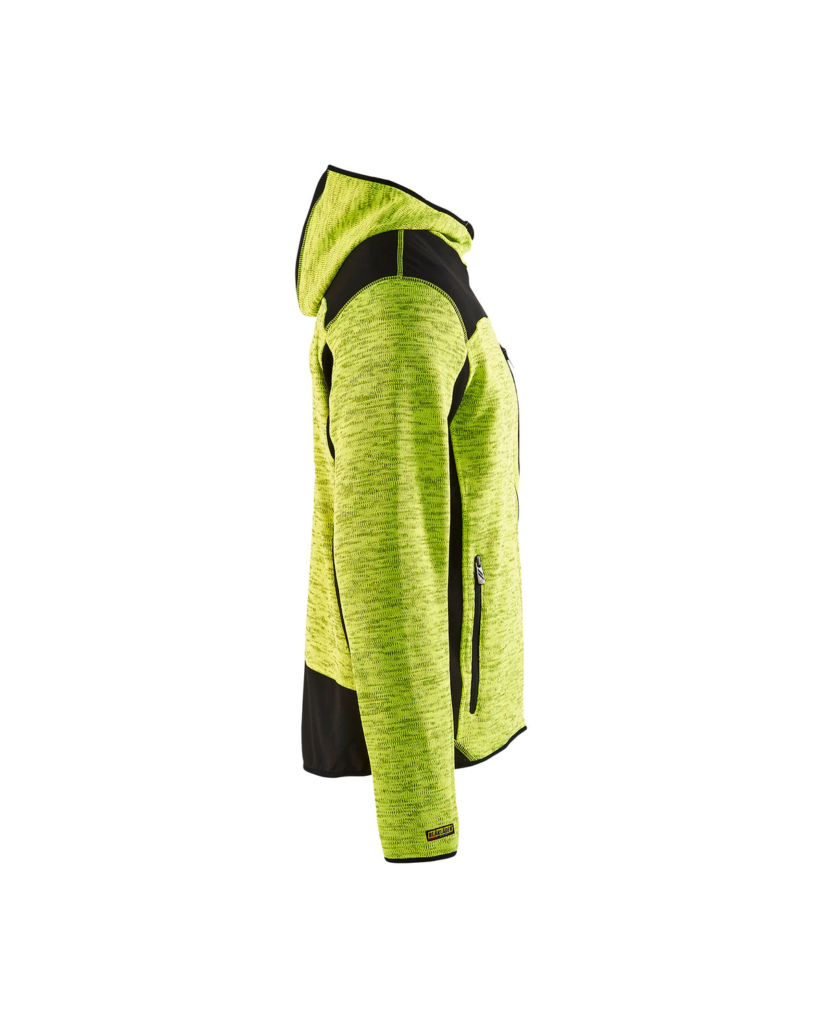 Knitted Jacket - Yellow Hi-viz/Black