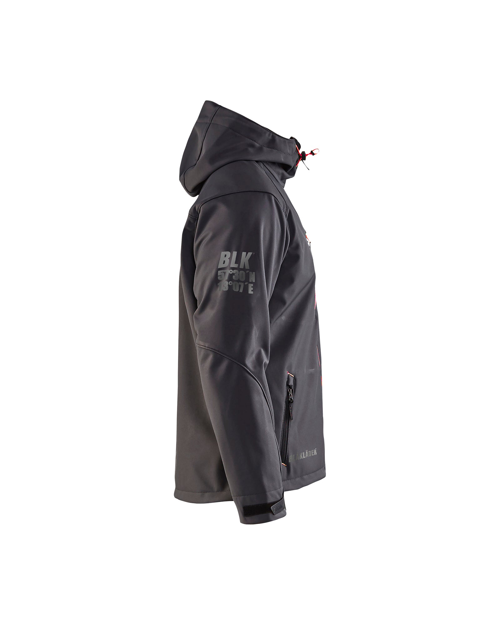 Pro Softshell Jacket - Dark grey/red