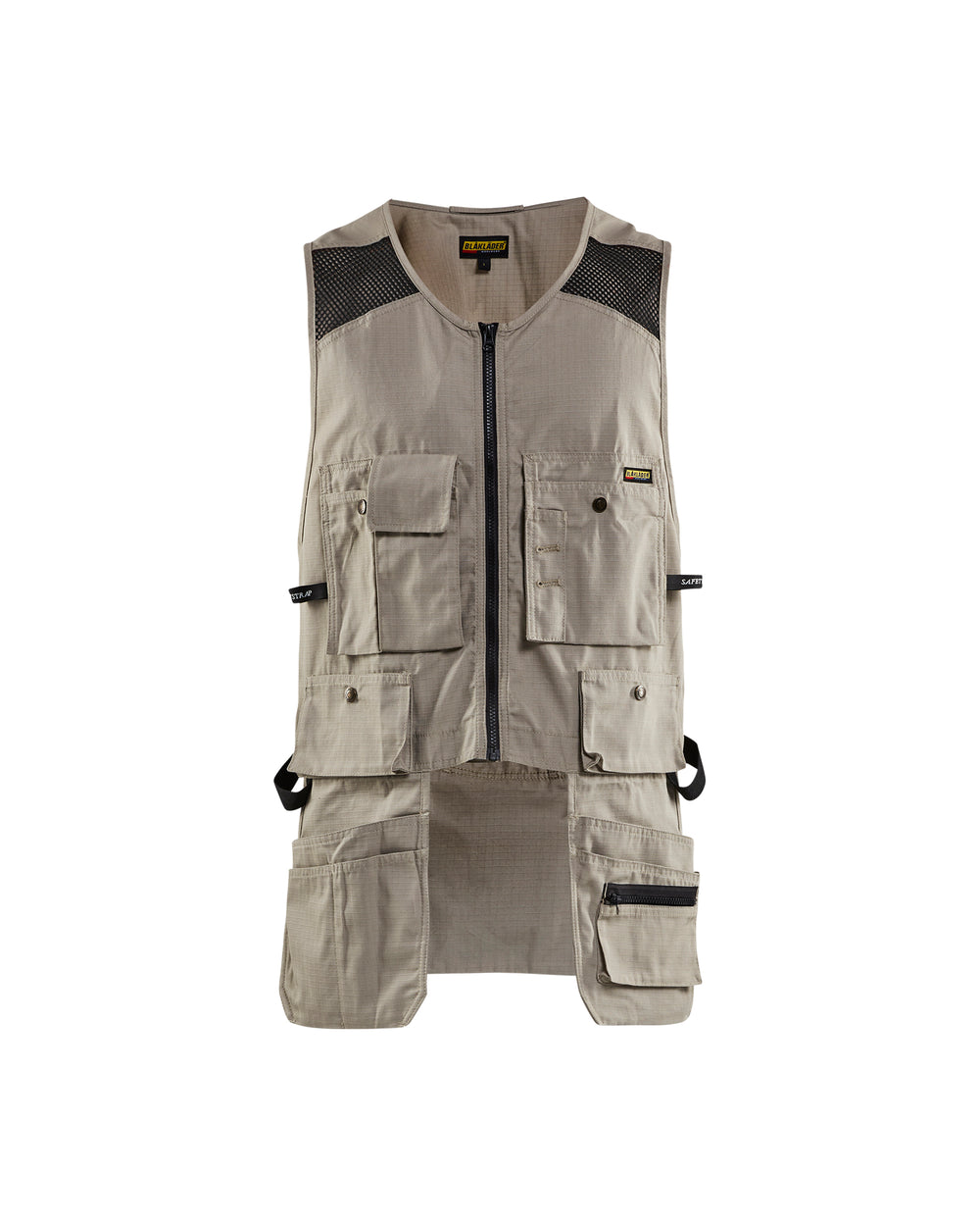 Ripstop Kangaroo Utility Vest - Stone