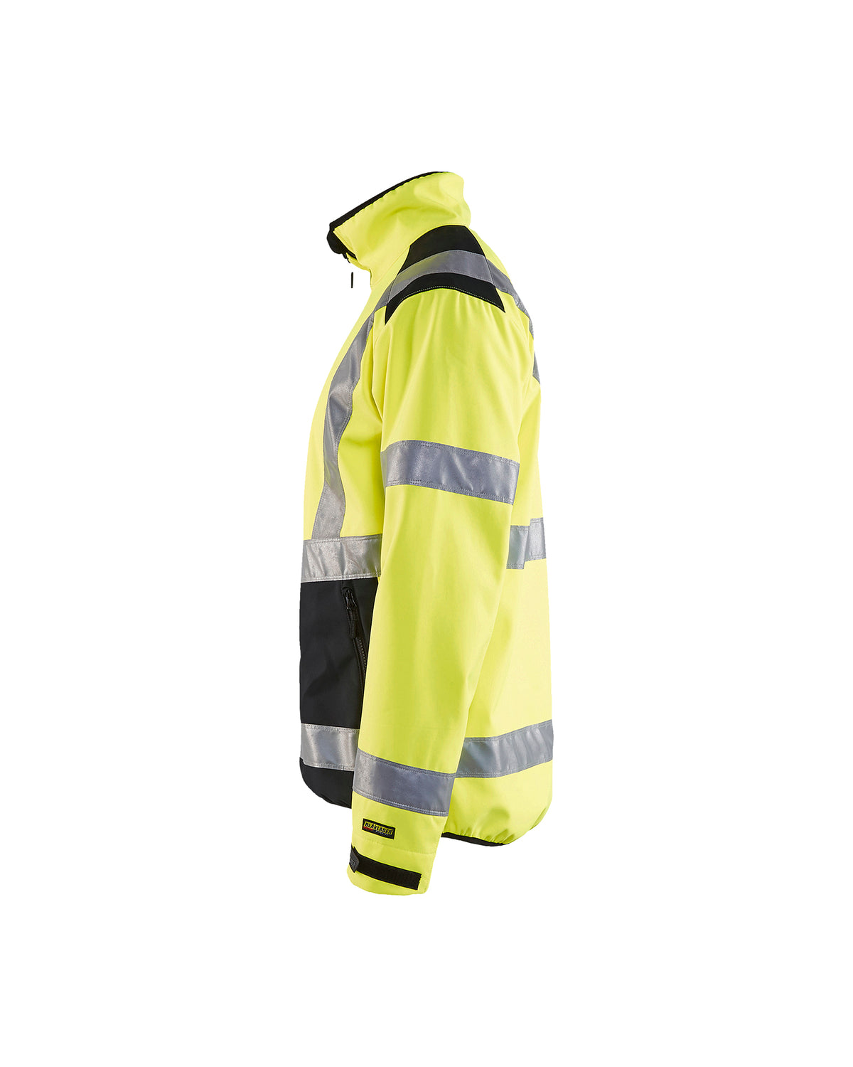 Hi-Vis Softshell Bomber Jacket - Hi-Vis Yellow / Black