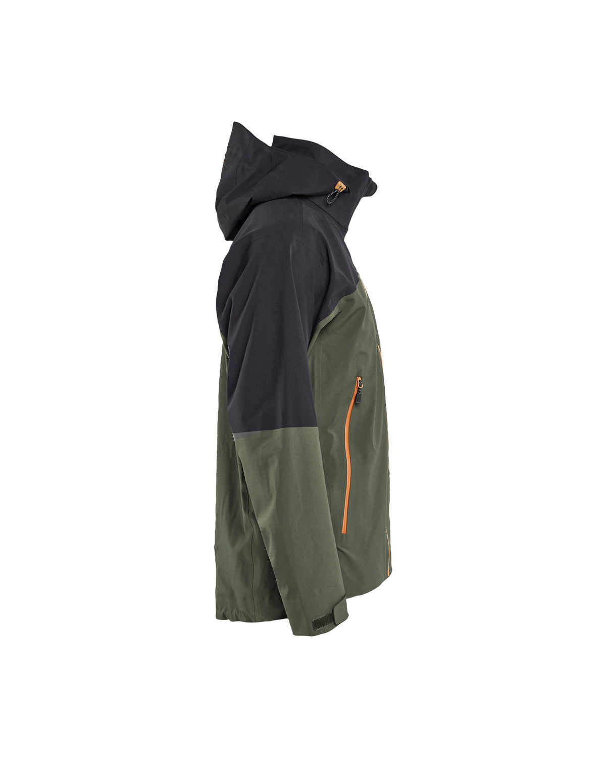Cascade 3 Layer Shell Jacket - Forest Green / Rust