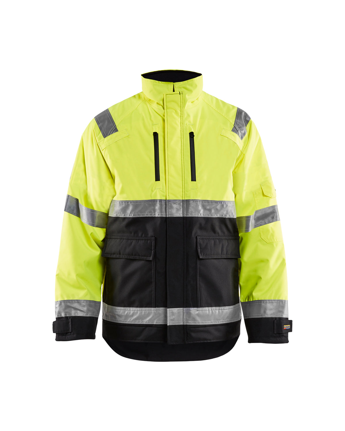 Hi-Vis WInter Bomber Jacket - Yellow Hi-viz/Black