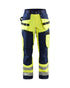 WOMEN'S HI-VIS WORK PANTS - Navy blue/Yellow Hi-viz