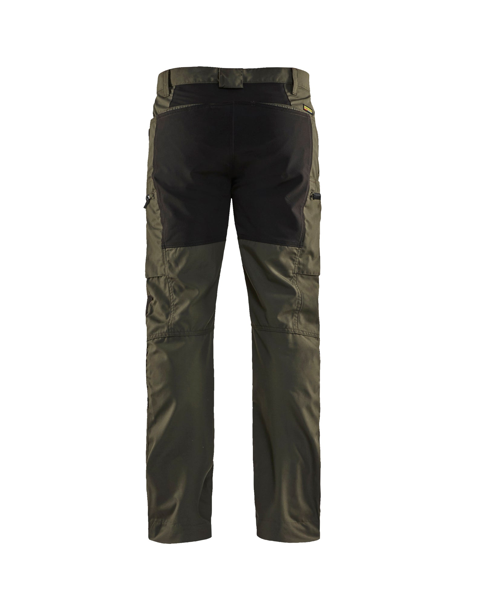 Service Pants with Stretch - Dark olive green /black