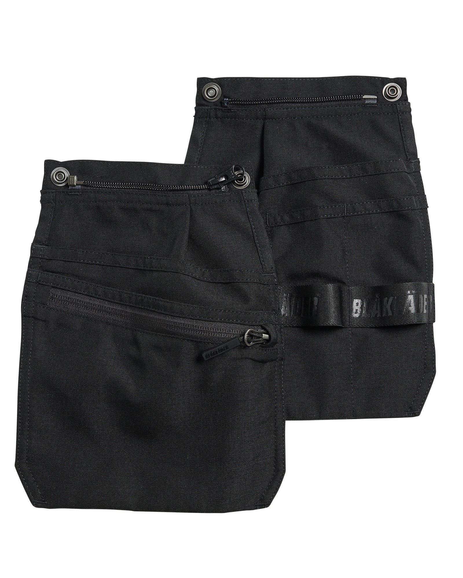 Tool pockets zipper & press stud fastening - Black