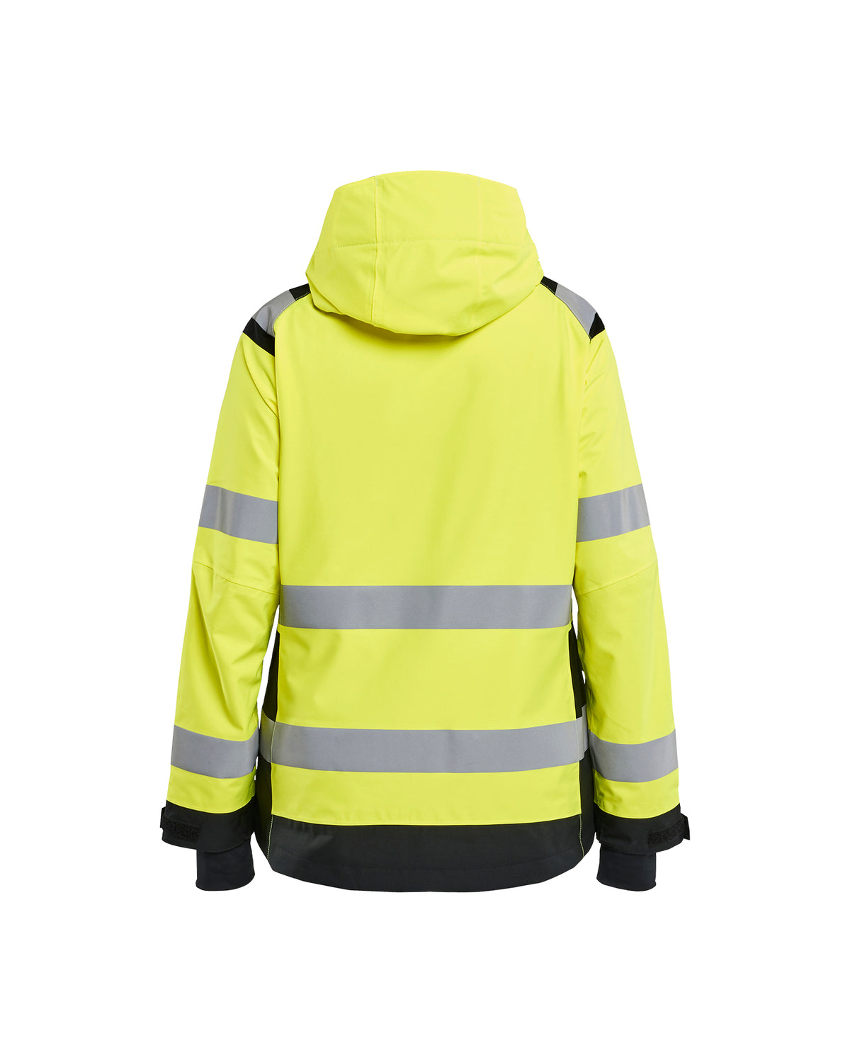 Women's Hi-Vis Premium Shell Jacket - Hi-Vis Yellow / Black