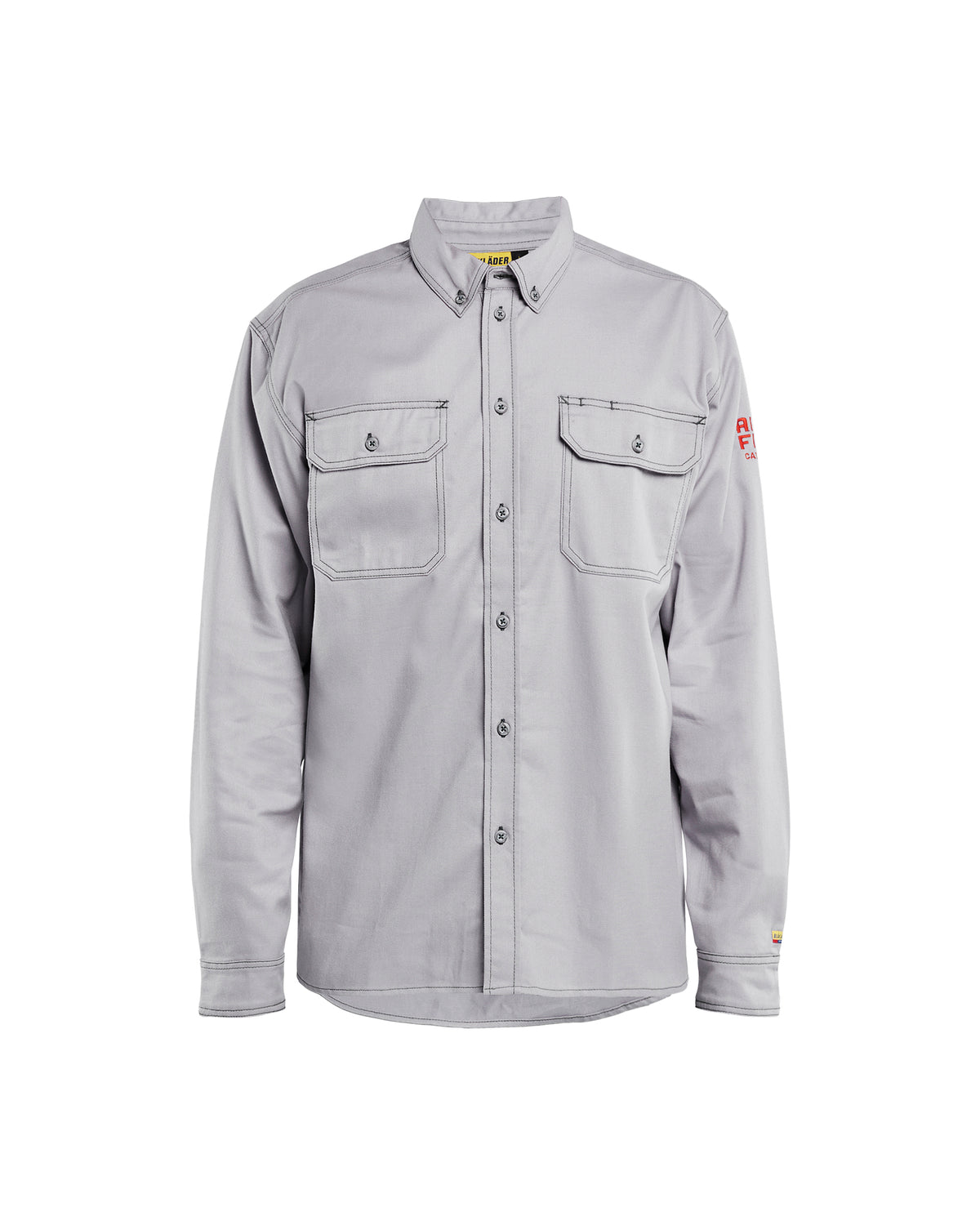 Flame Resistant Button-Up Shirt - Light Grey
