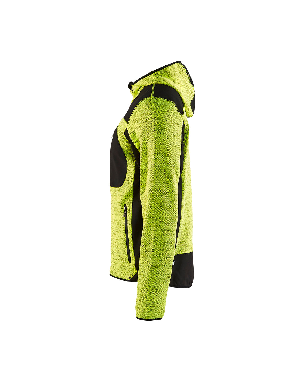 Knitted Jacket - Yellow Hi-viz/Black