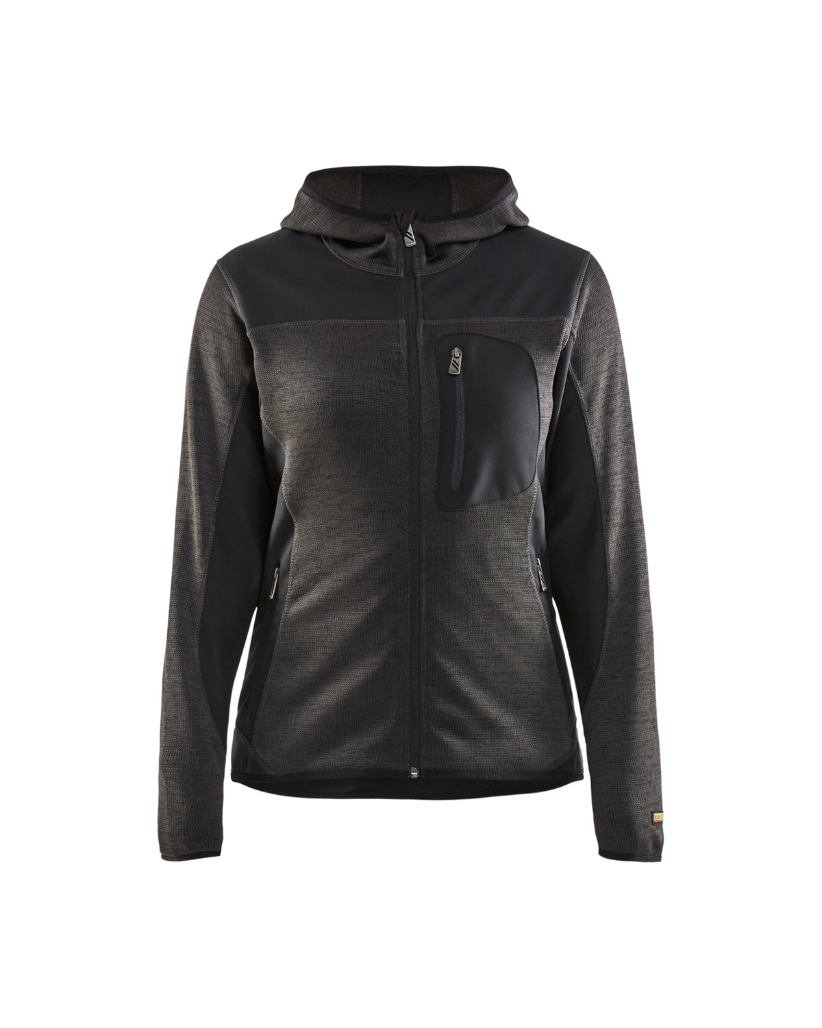 Women's Knitted Jacket - Dark grey/Black