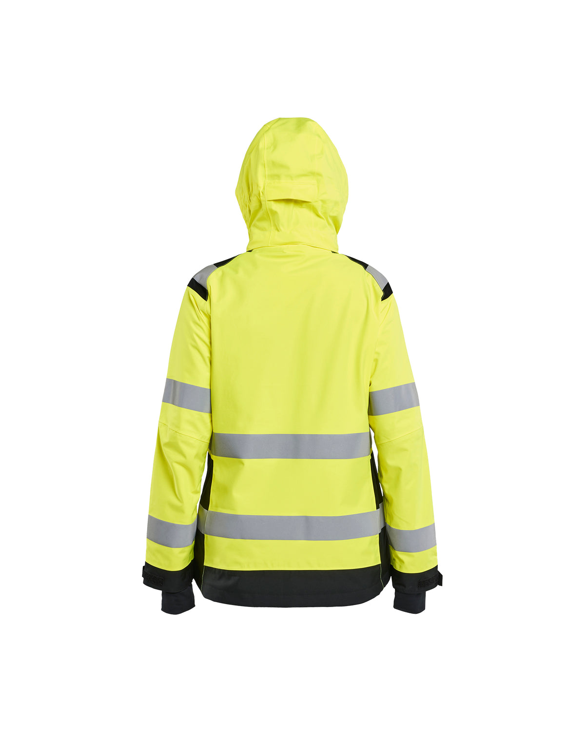 Women's Hi-Vis Premium Shell Jacket - Hi-Vis Yellow / Black