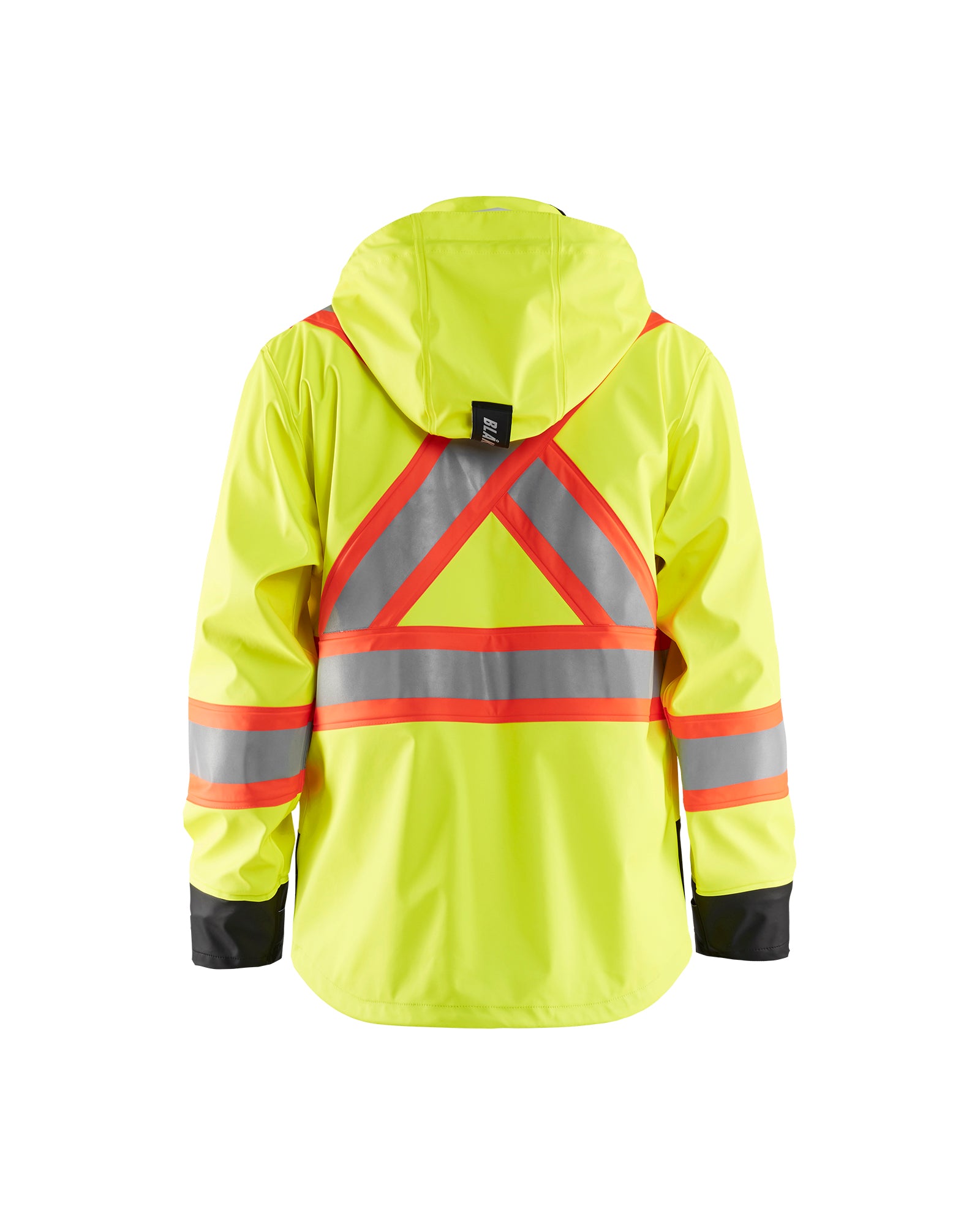 Hi-Vis CSA Rain Jacket - Yellow Hi-viz/Black