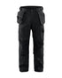 Ripstop Pants With Utility Pockets - Black
