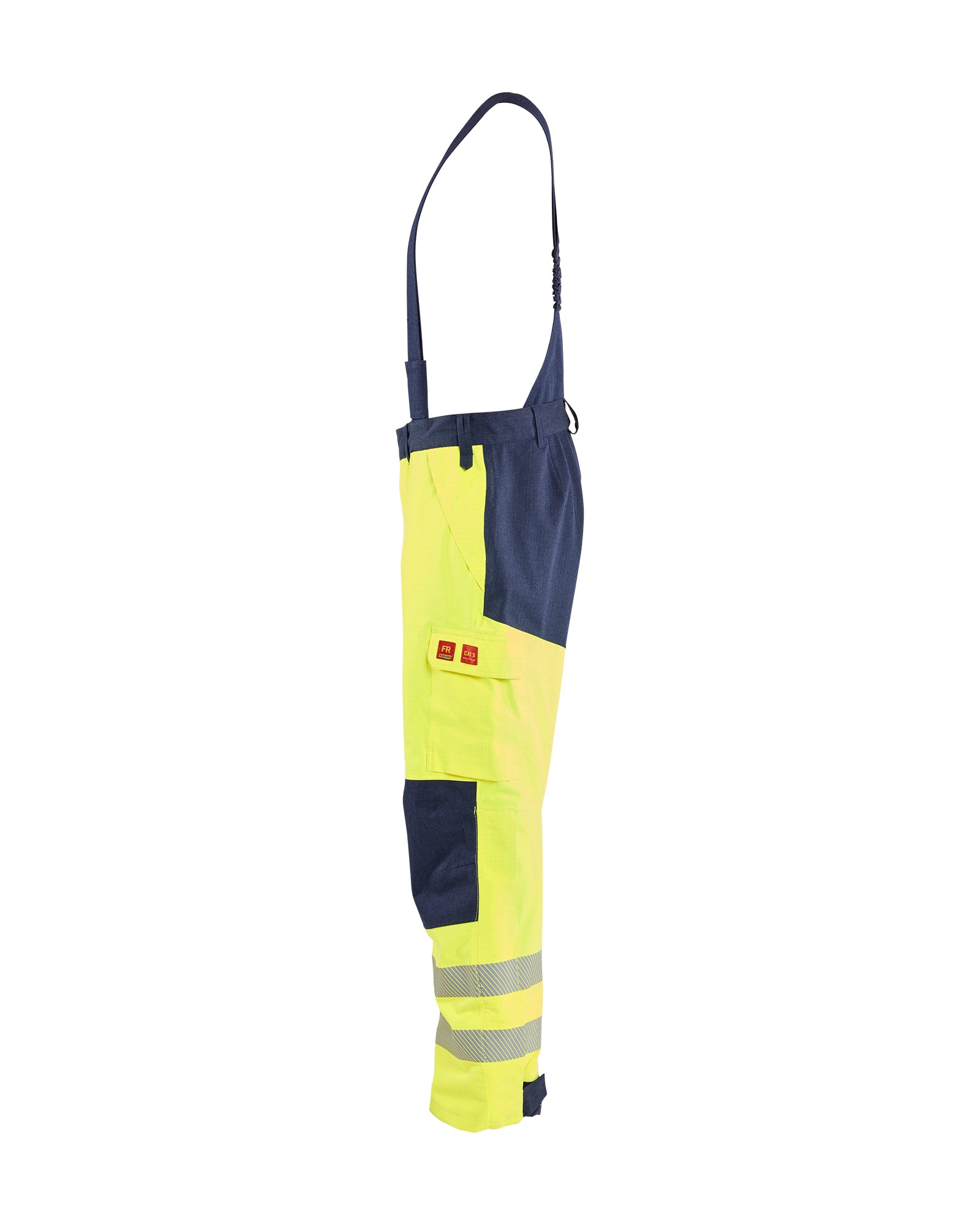 Multinorm Shell Pant - Yellow Hi-viz/Navy blue