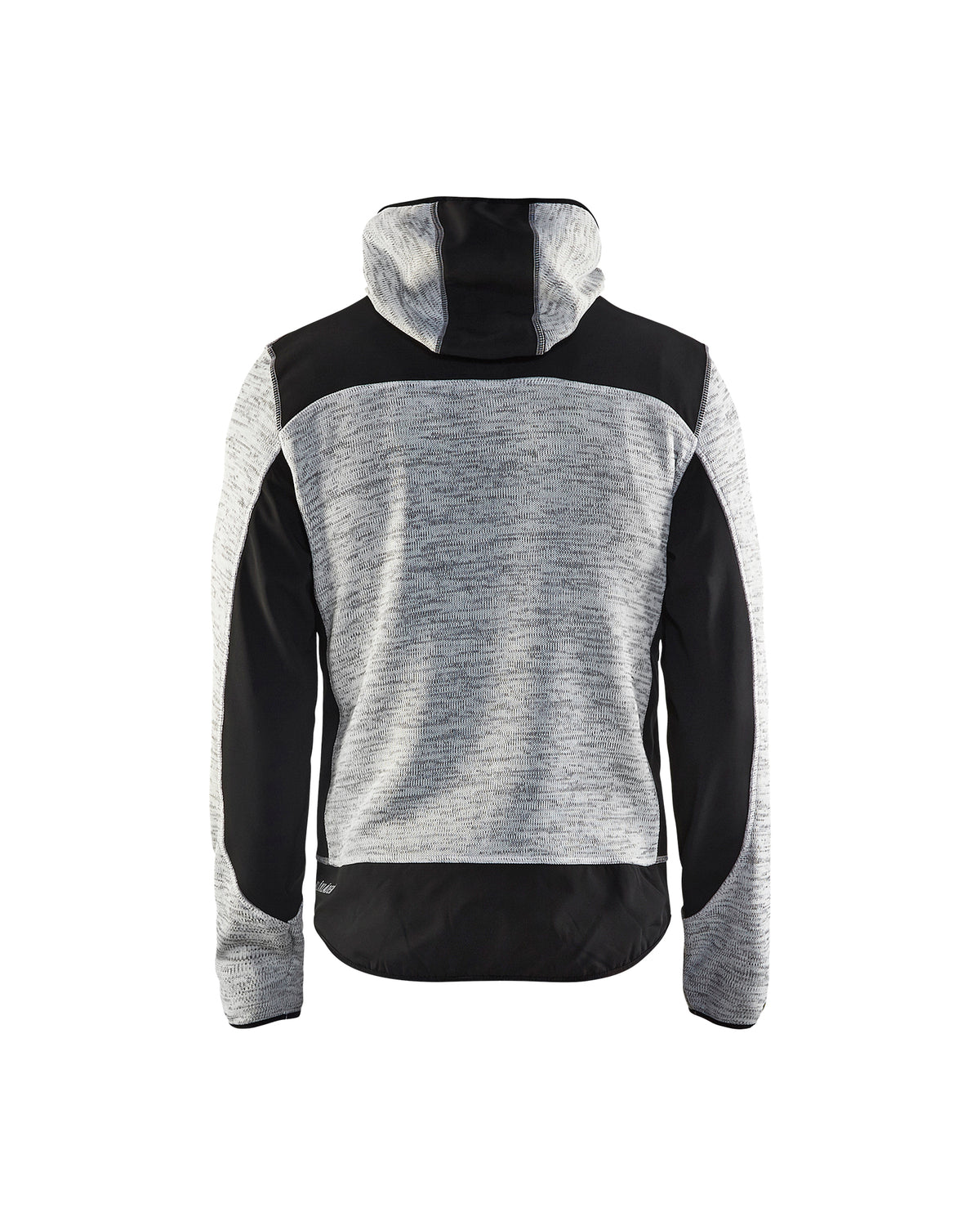 Knitted Jacket - Gray Melange/Black