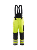 Hi-Vis Shell Suspender Pants - Yellow Hi-viz/Black