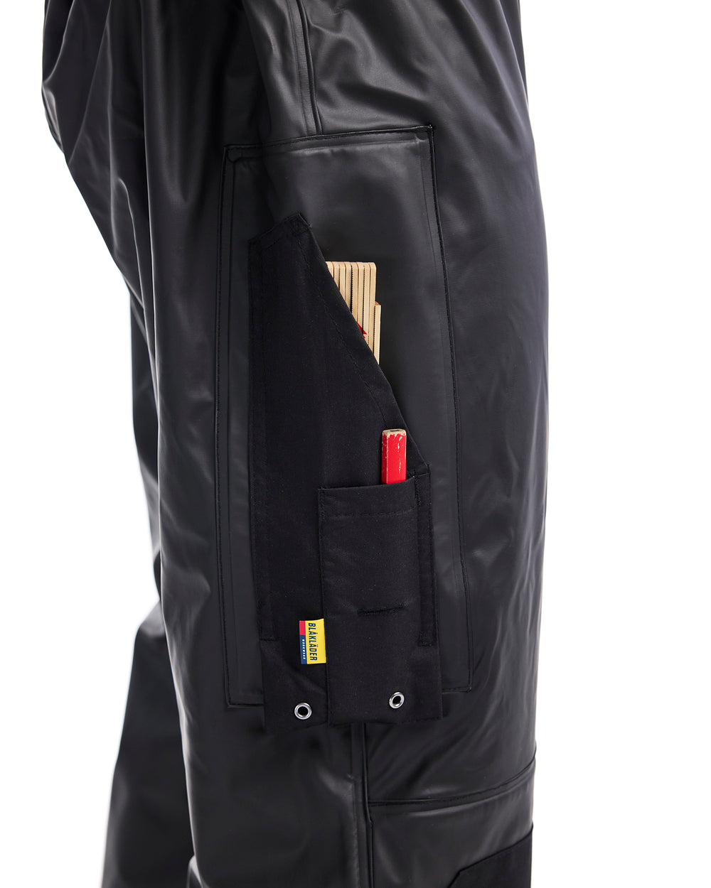 Rain Pants with Reflective Details - Black