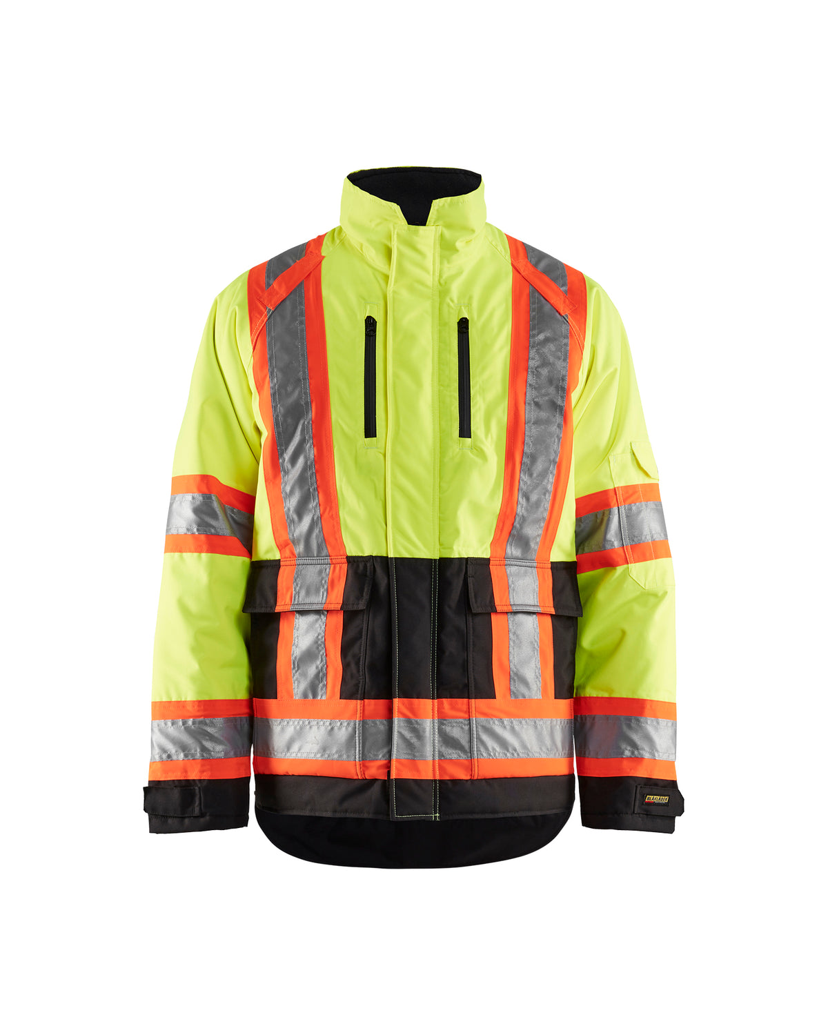 Hi-Vis Winter CSA Bomber Jacket - Yellow Hi-viz/Black